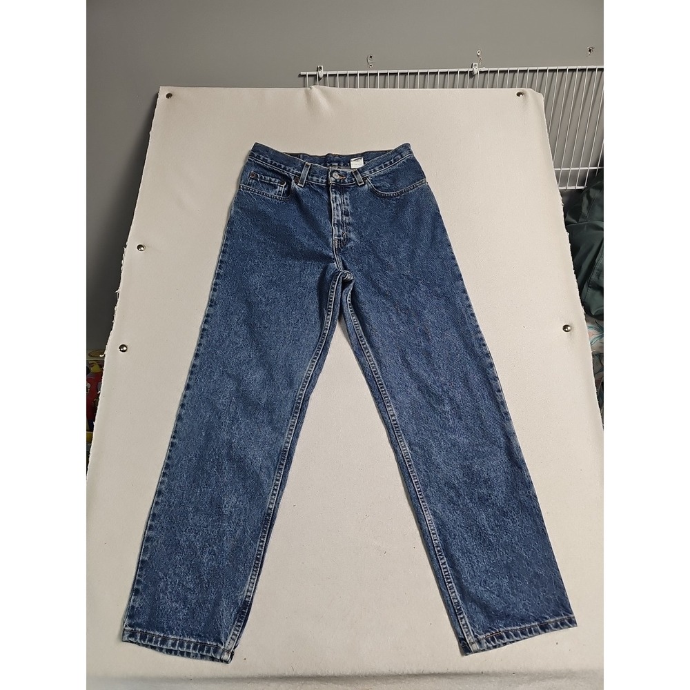 Vtg Levi's 550‎ Relaxed Fit Straight Womens Denim Jean Sz 16 1/2 W X27 Long